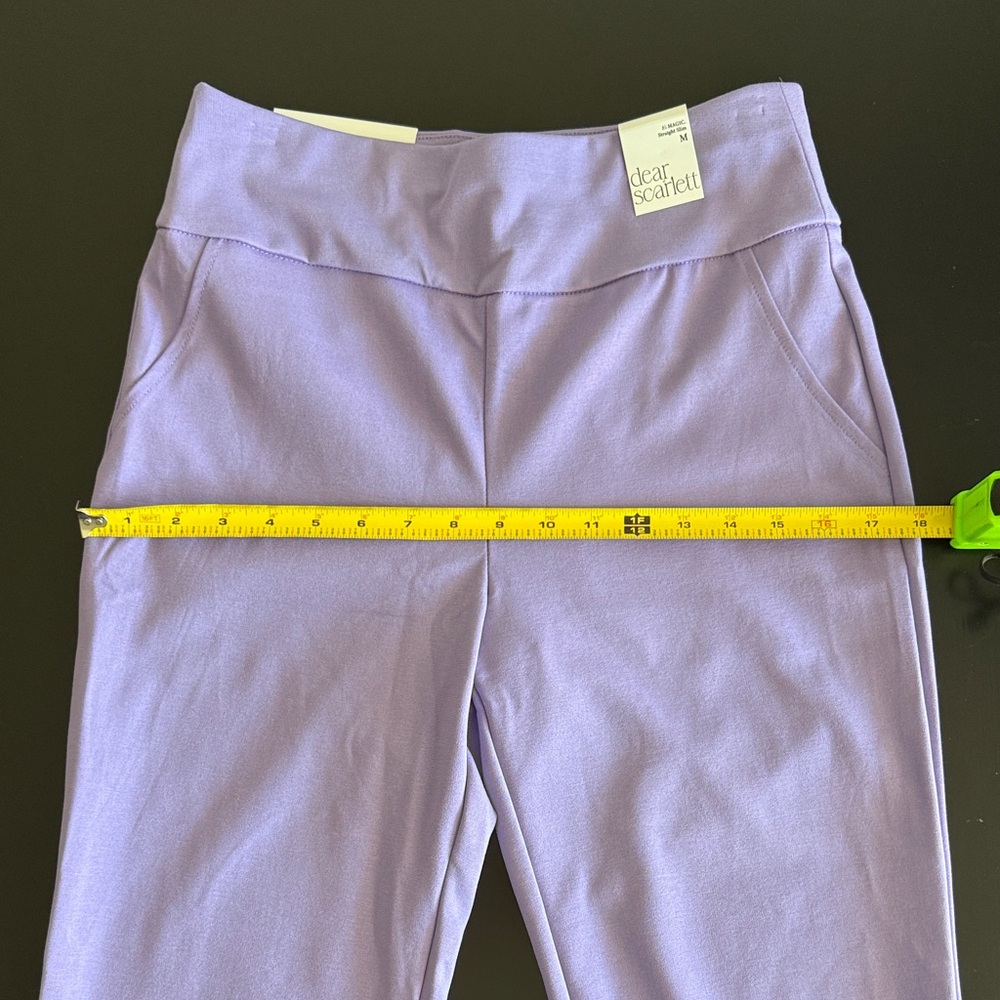 Purple It’s Magic Straight Slim Pants Size M NWT - Picture 4 of 9